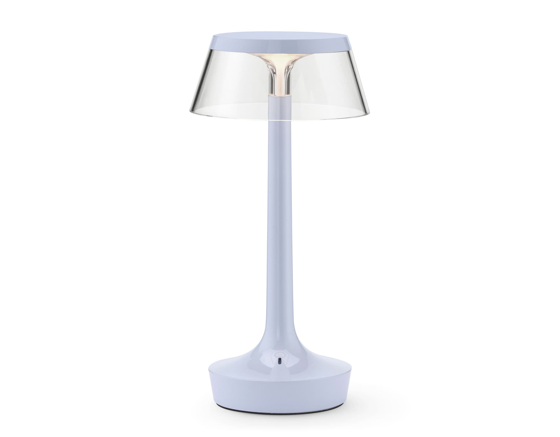 bon jour unplugged table lamp / fade blue / transparent