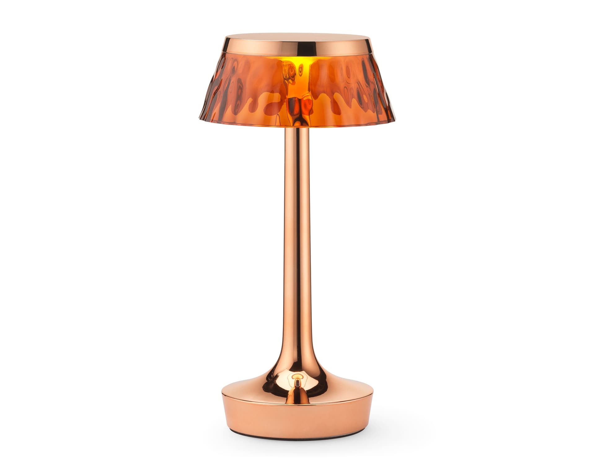 bon jour unplugged table lamp / copper / amber
