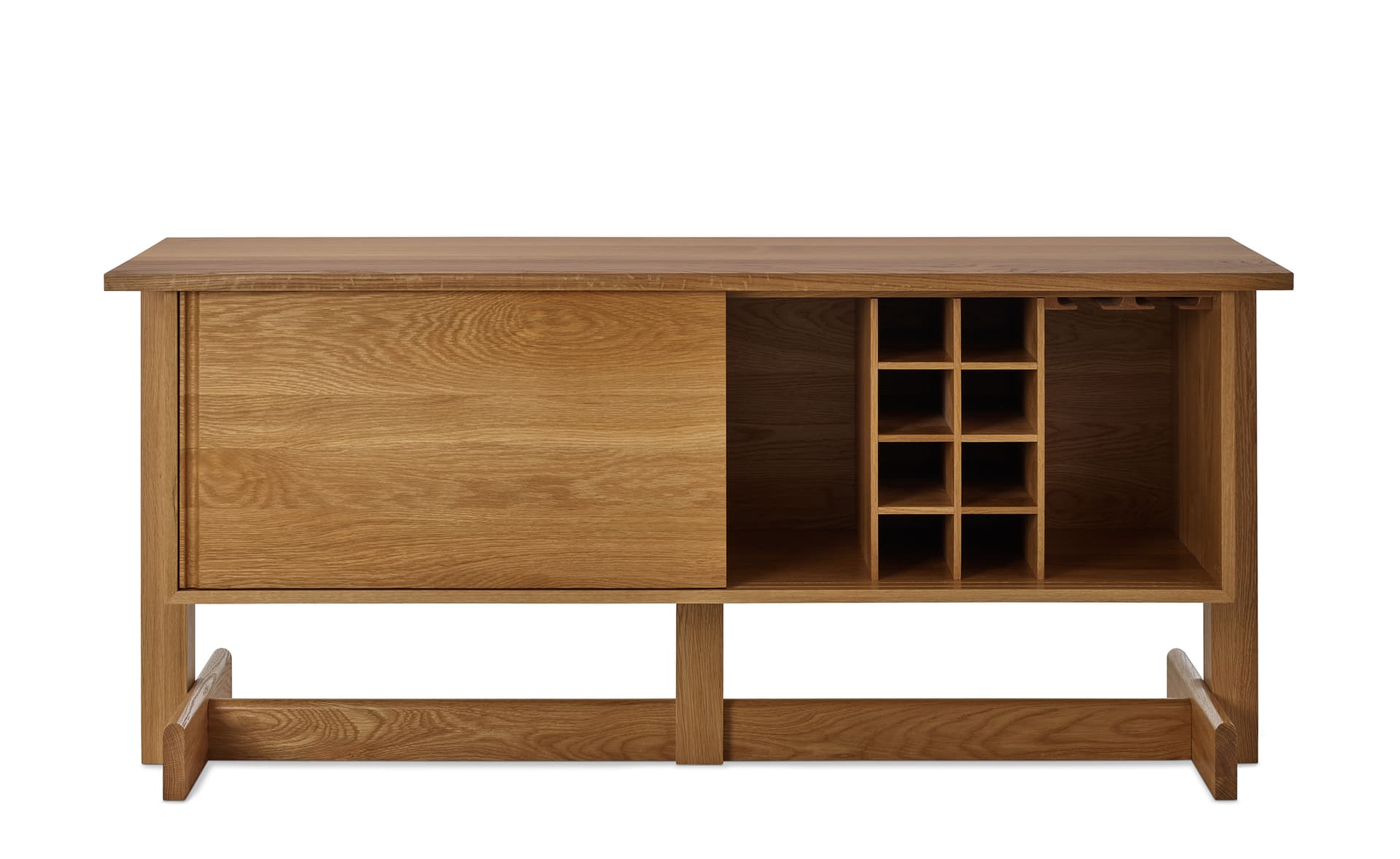 Land Storage Credenza / 66" credenza - with dining insert / white oak