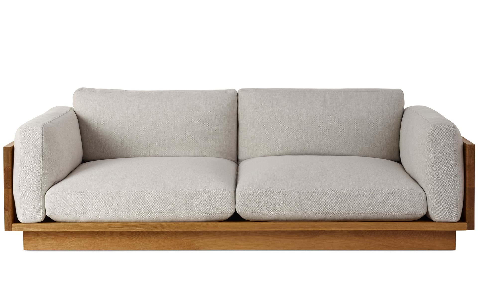 Pawson Drift Sofa 93 inch / mode - clavicle / white oak / not fire retardant