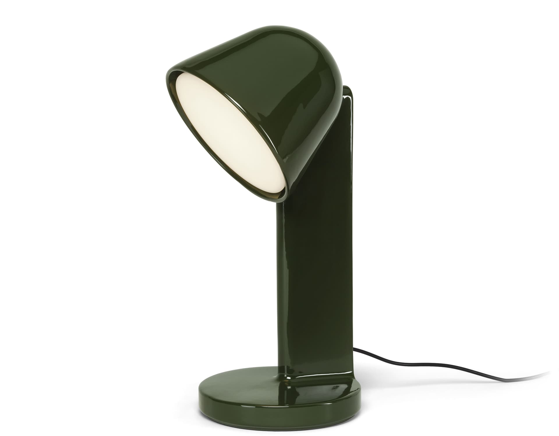 Céramique Table Lamp / down / moss green