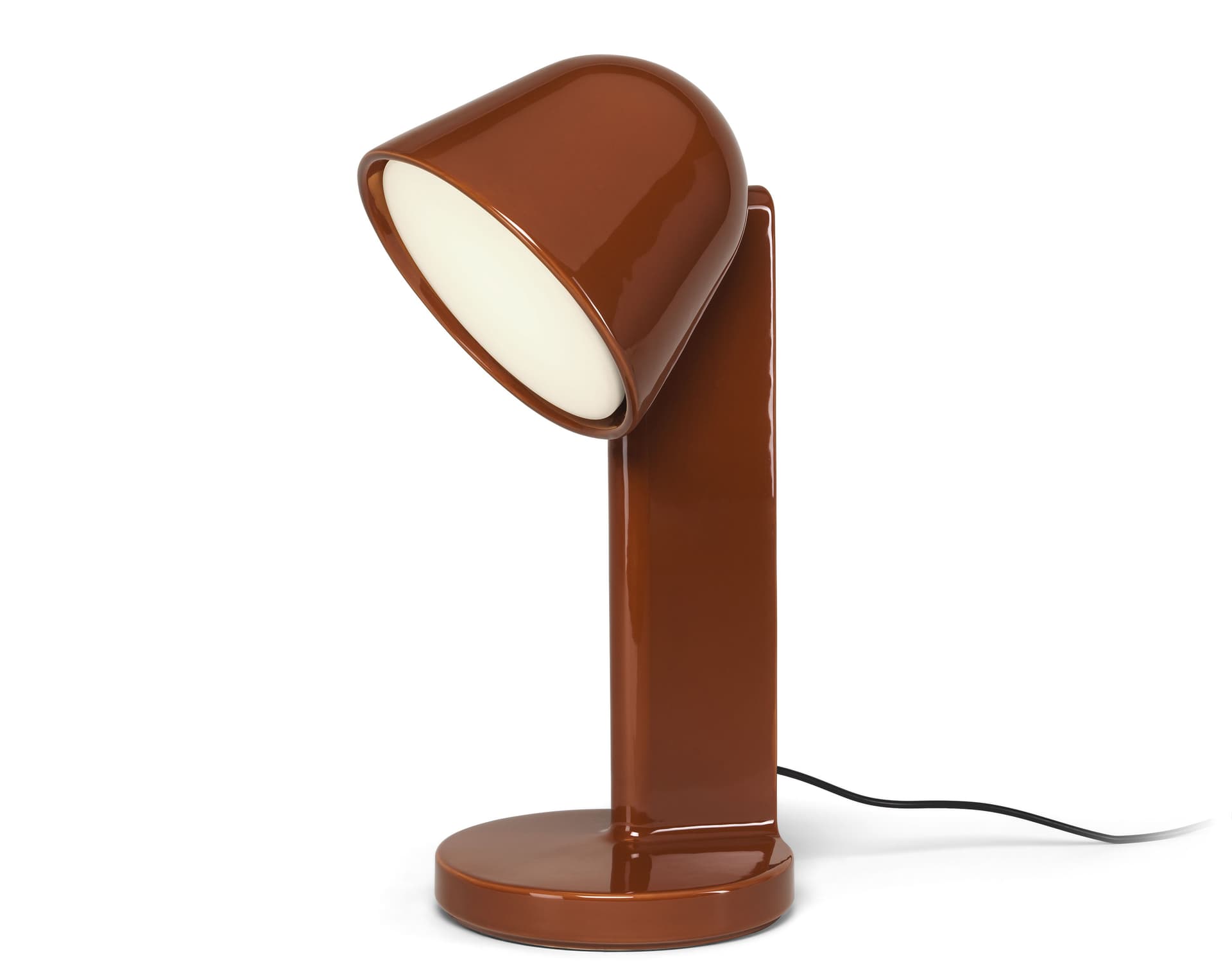 Céramique Table Lamp / down / rust red