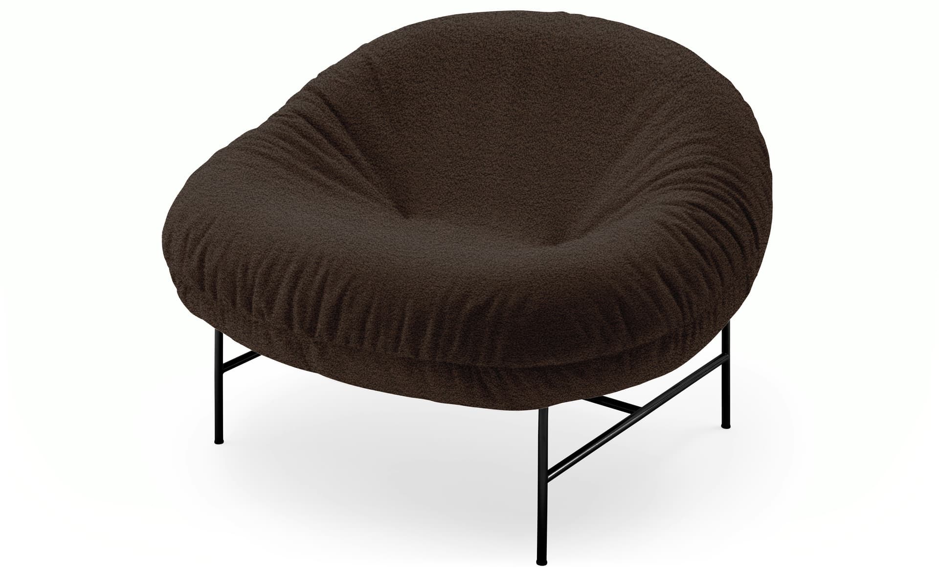 Perron Bun Lounge / black base / puff, sable