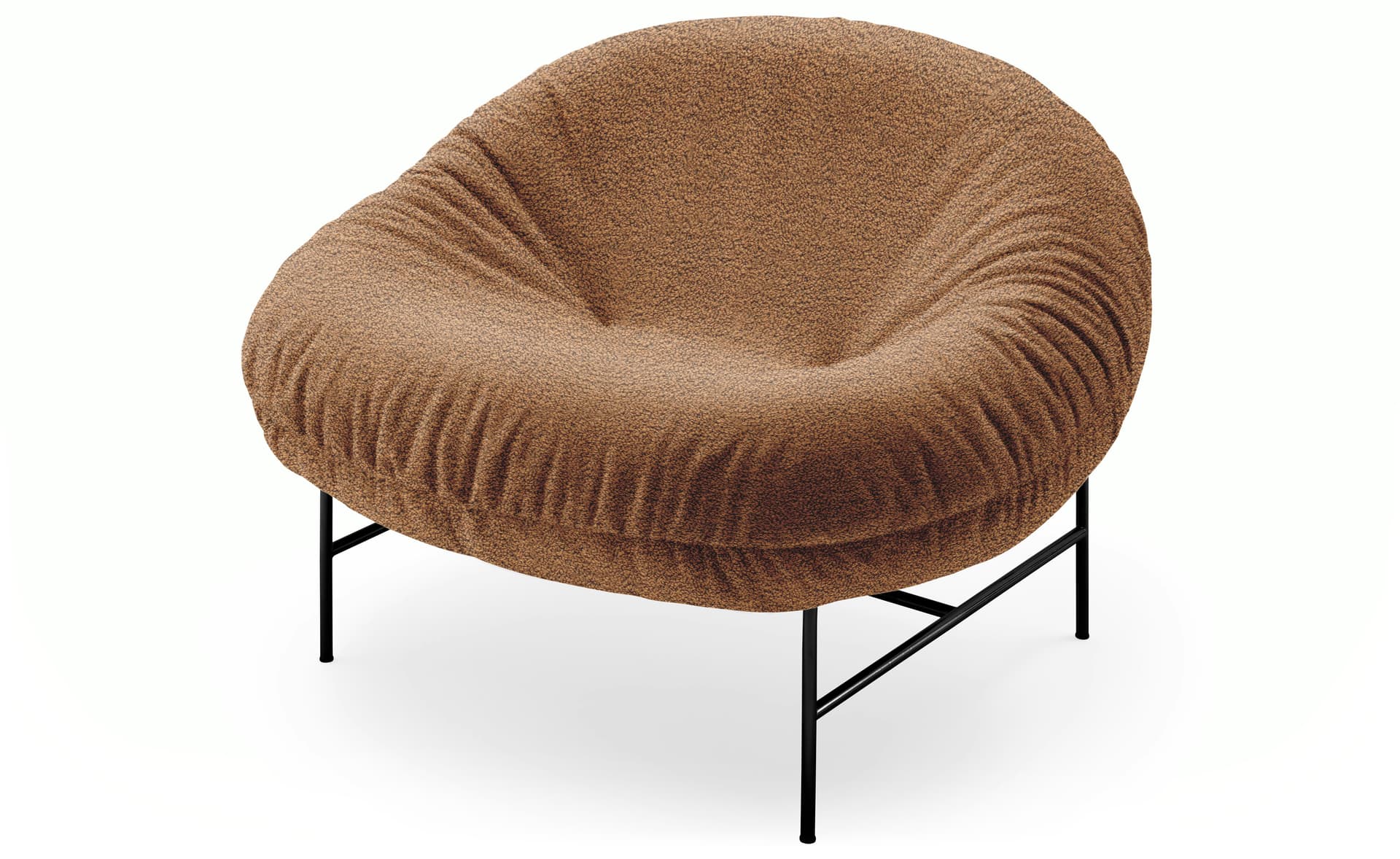 Perron Bun Lounge / black base / puff, bronze
