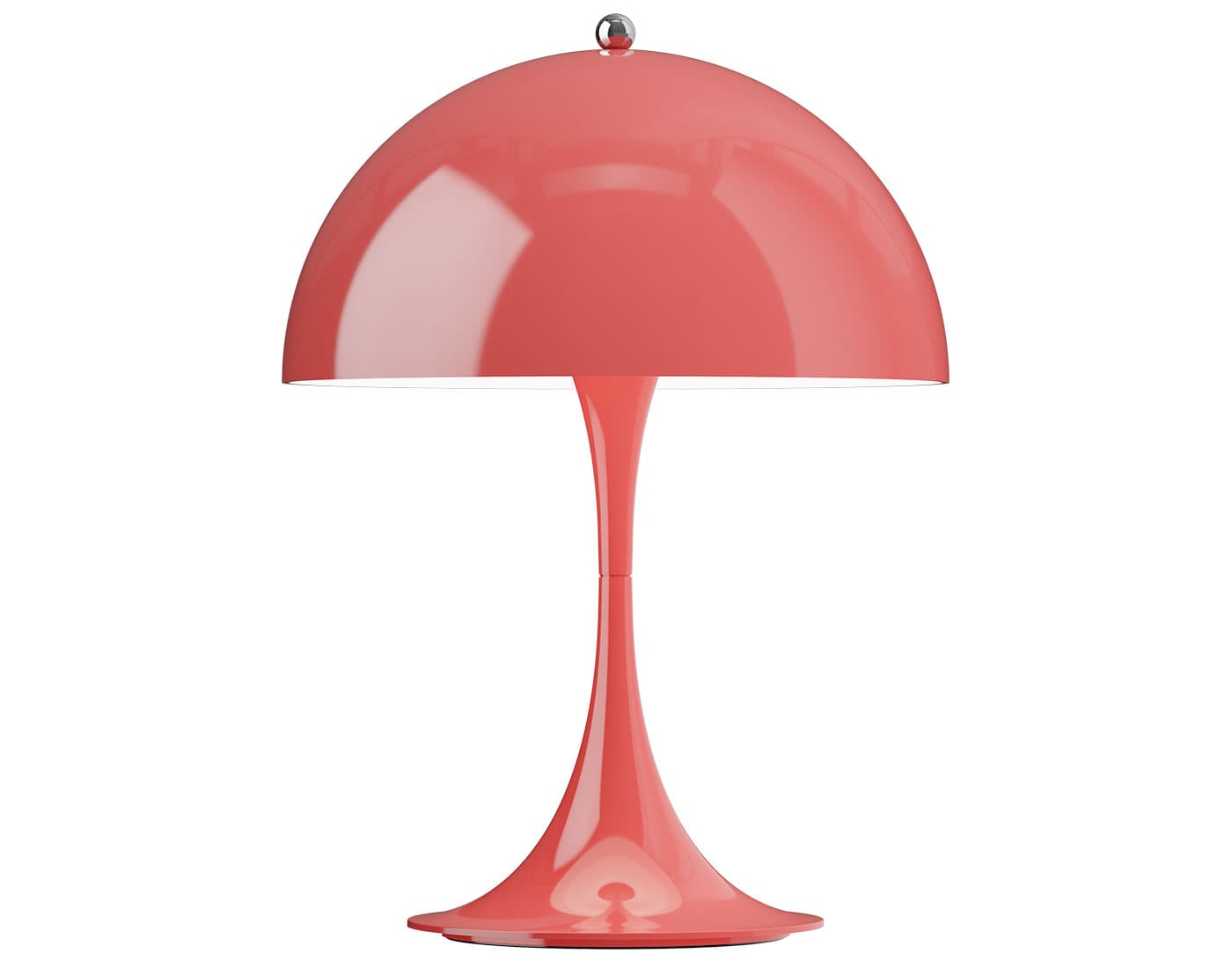 Panthella 250 Portable Table Lamp / opaque coral