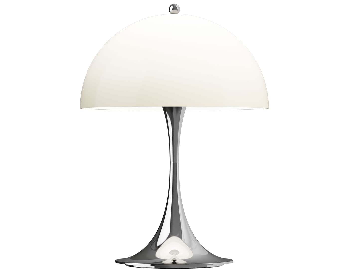 Panthella 250 Portable Table Lamp / opal beige / chrome