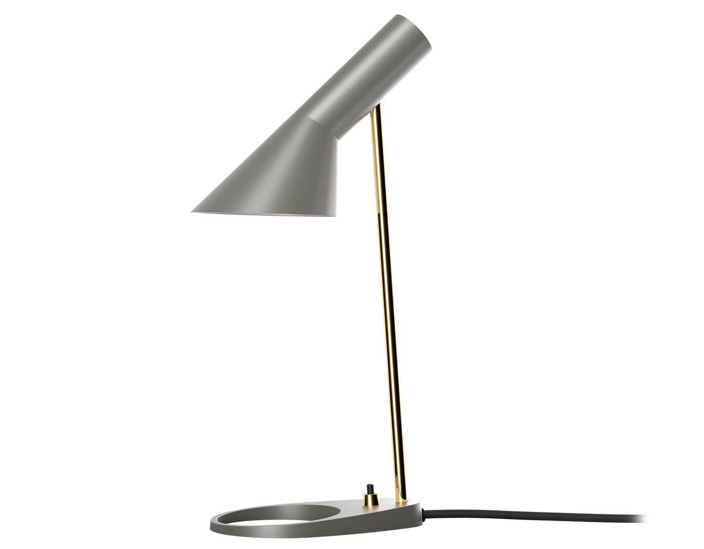 Arne Jacobsen Mini Table Lamp / warm grey & brass