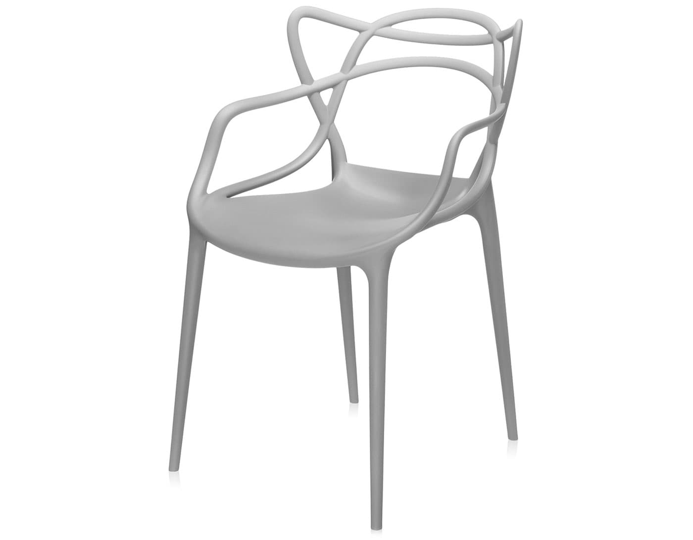 masters stacking chair 2 pack / grey