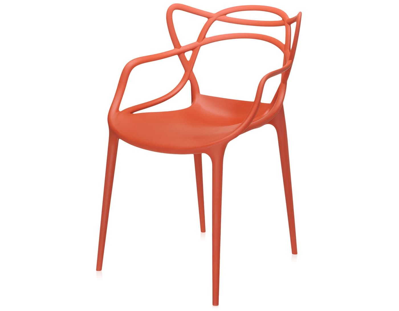 masters stacking chair 2 pack / rusty orange