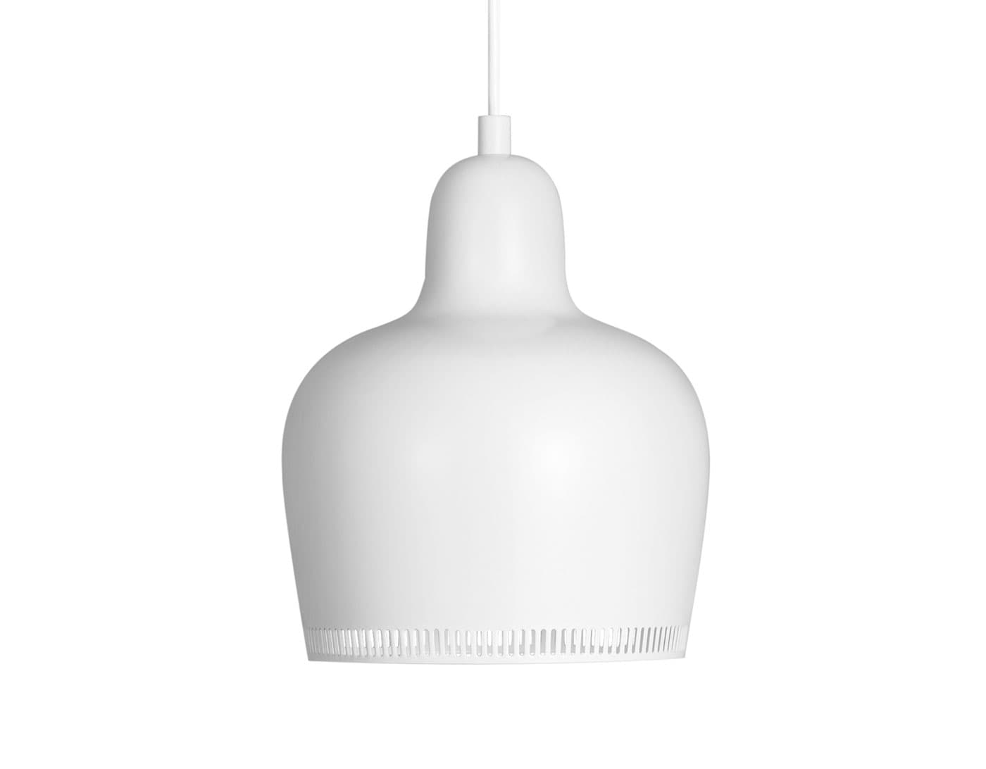 golden bell pendant lamp a330s / white with white cord