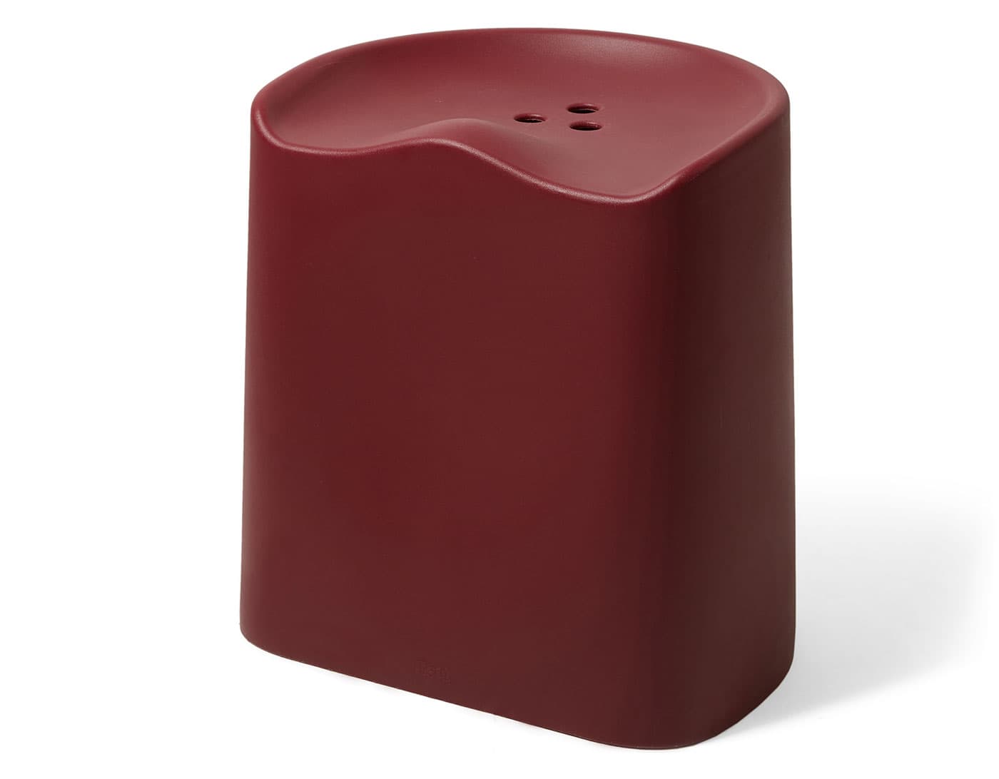 Butt Stacking Stool / single / burgundy