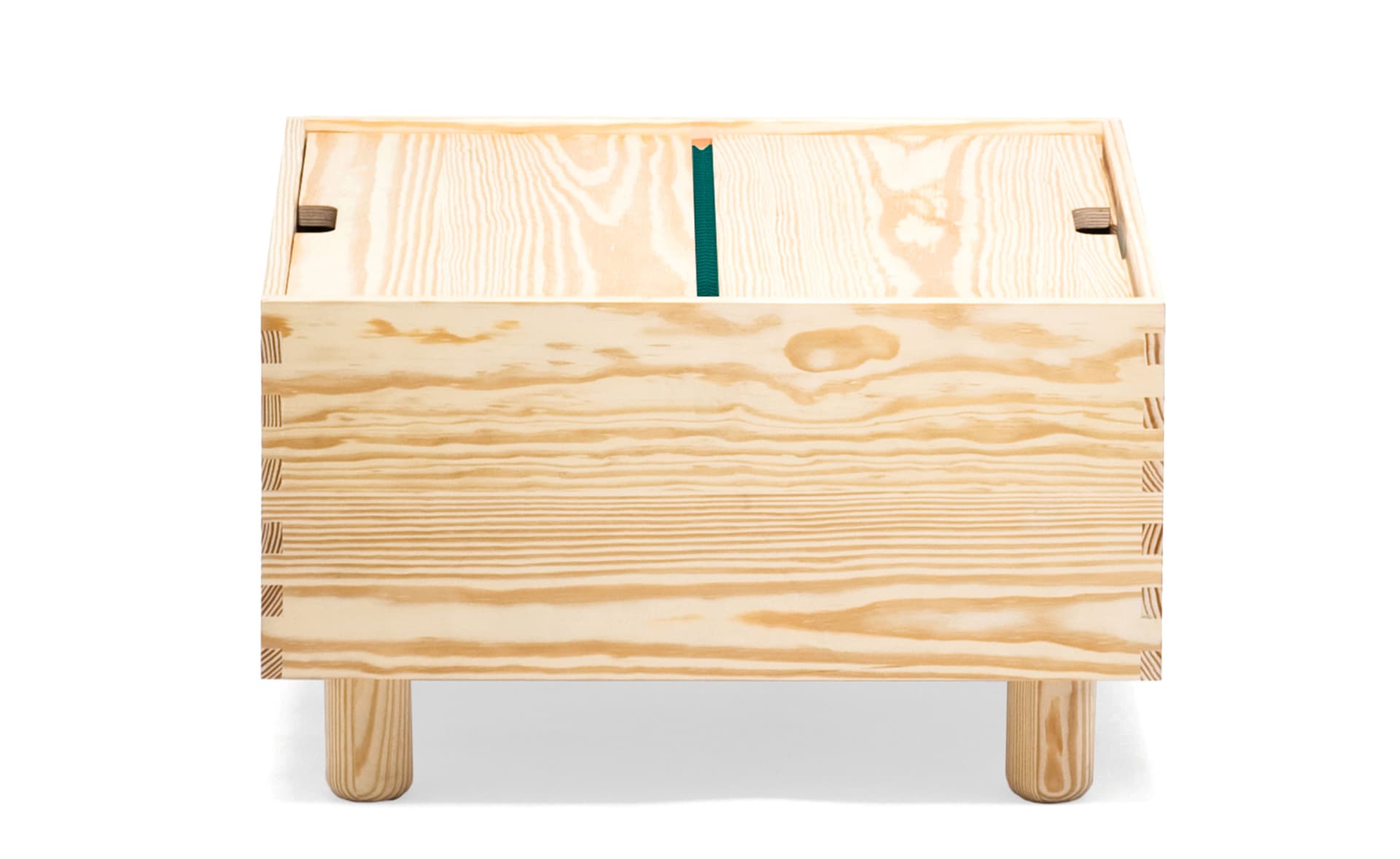 Crate Storage Table / No. 1, green hinge - L700