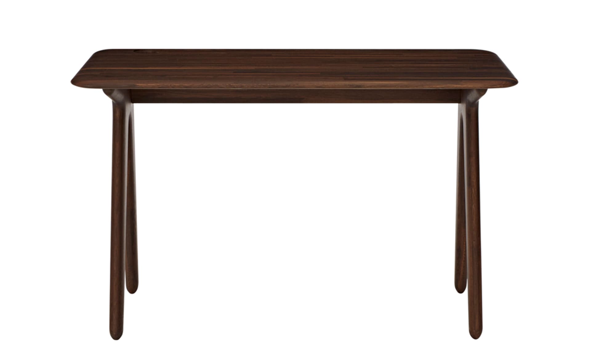 slab individual desk small / oak - fumed