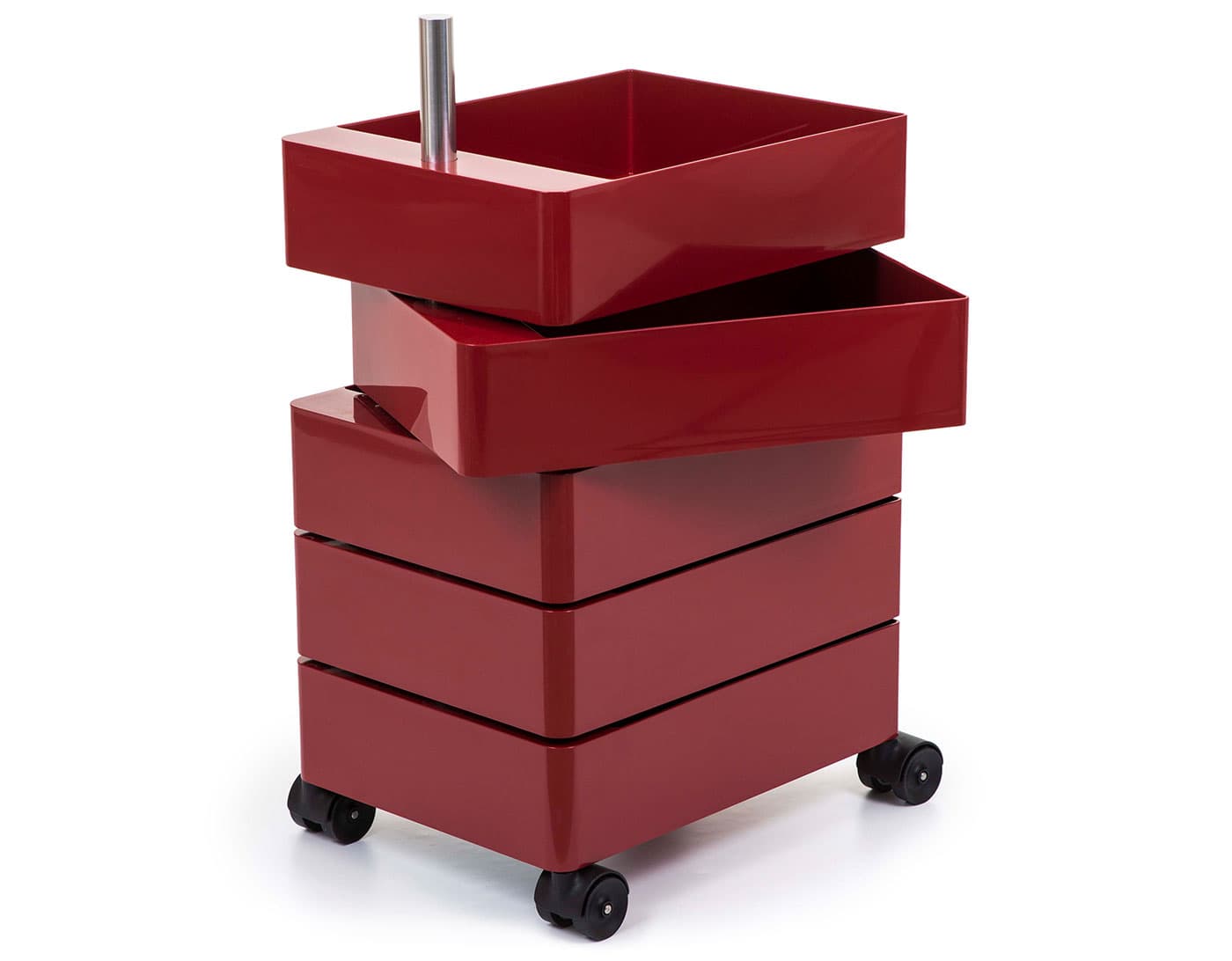 360° Container / 5 drawer unit - bordeaux