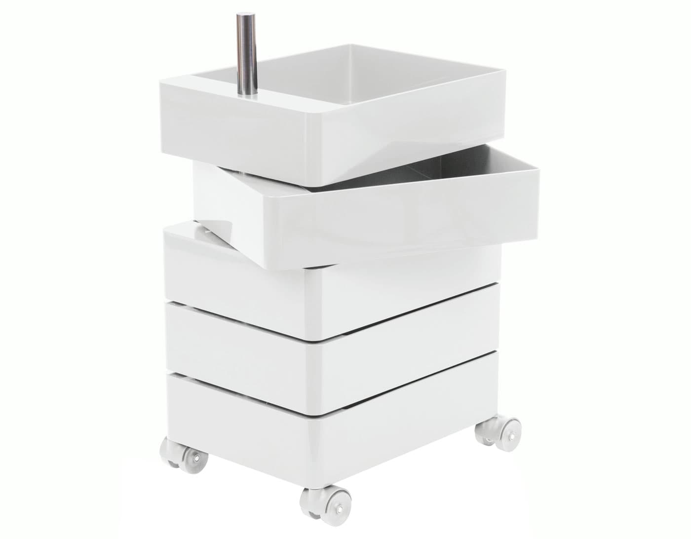 360° Container / 5 drawer unit - white