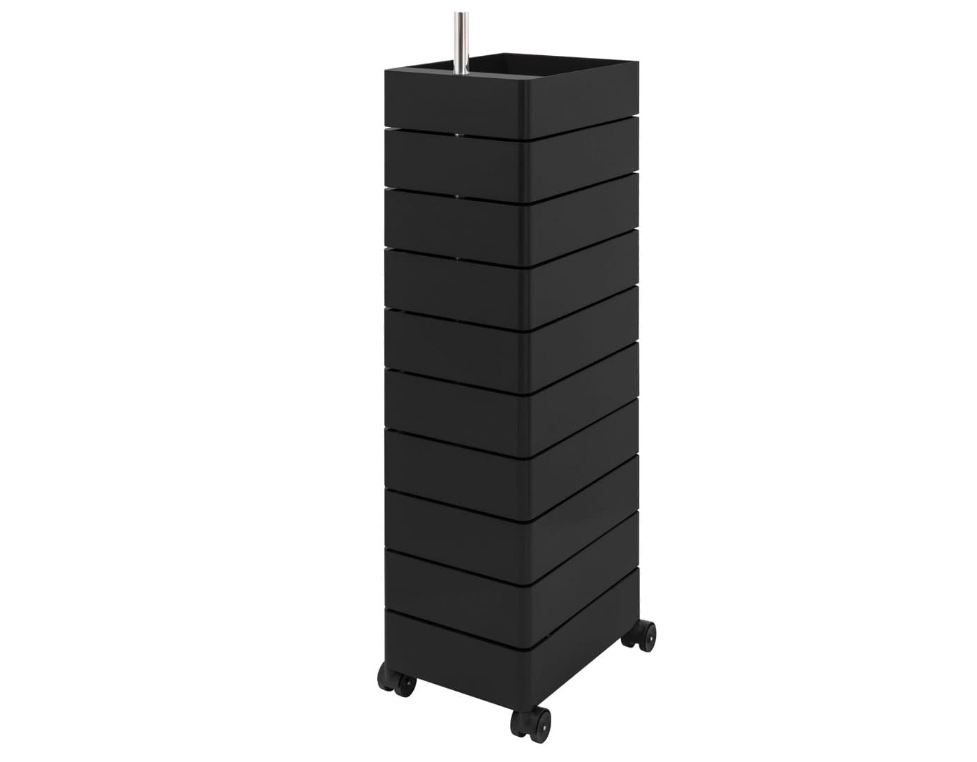 360° Container / 10 drawer unit - black