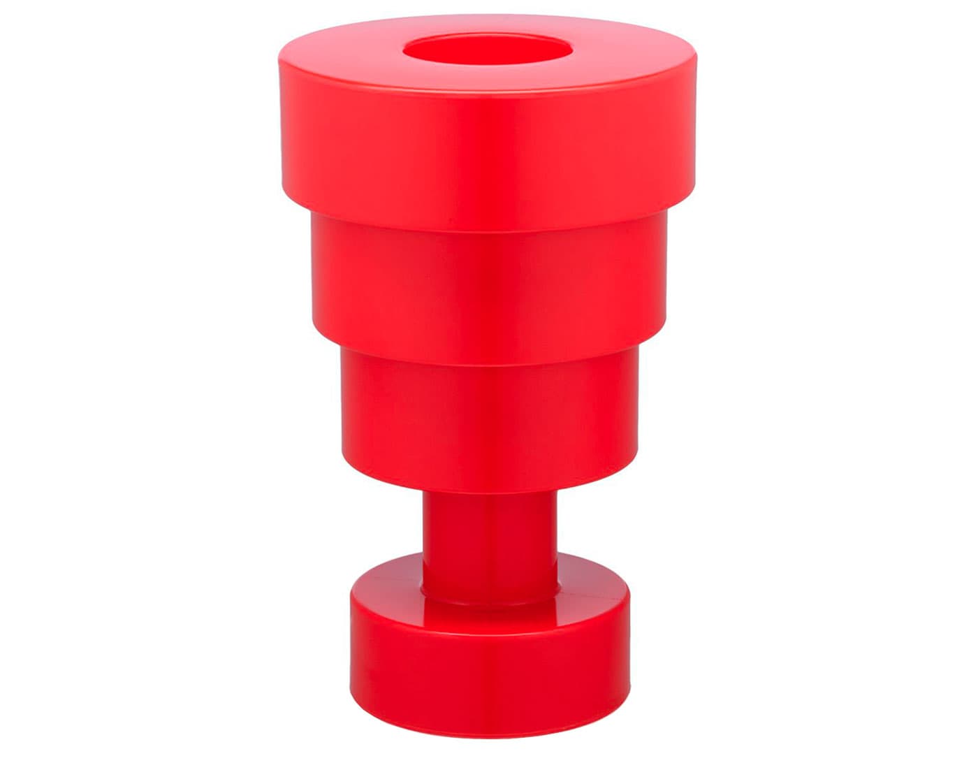 ettore sottsass calice vase / red