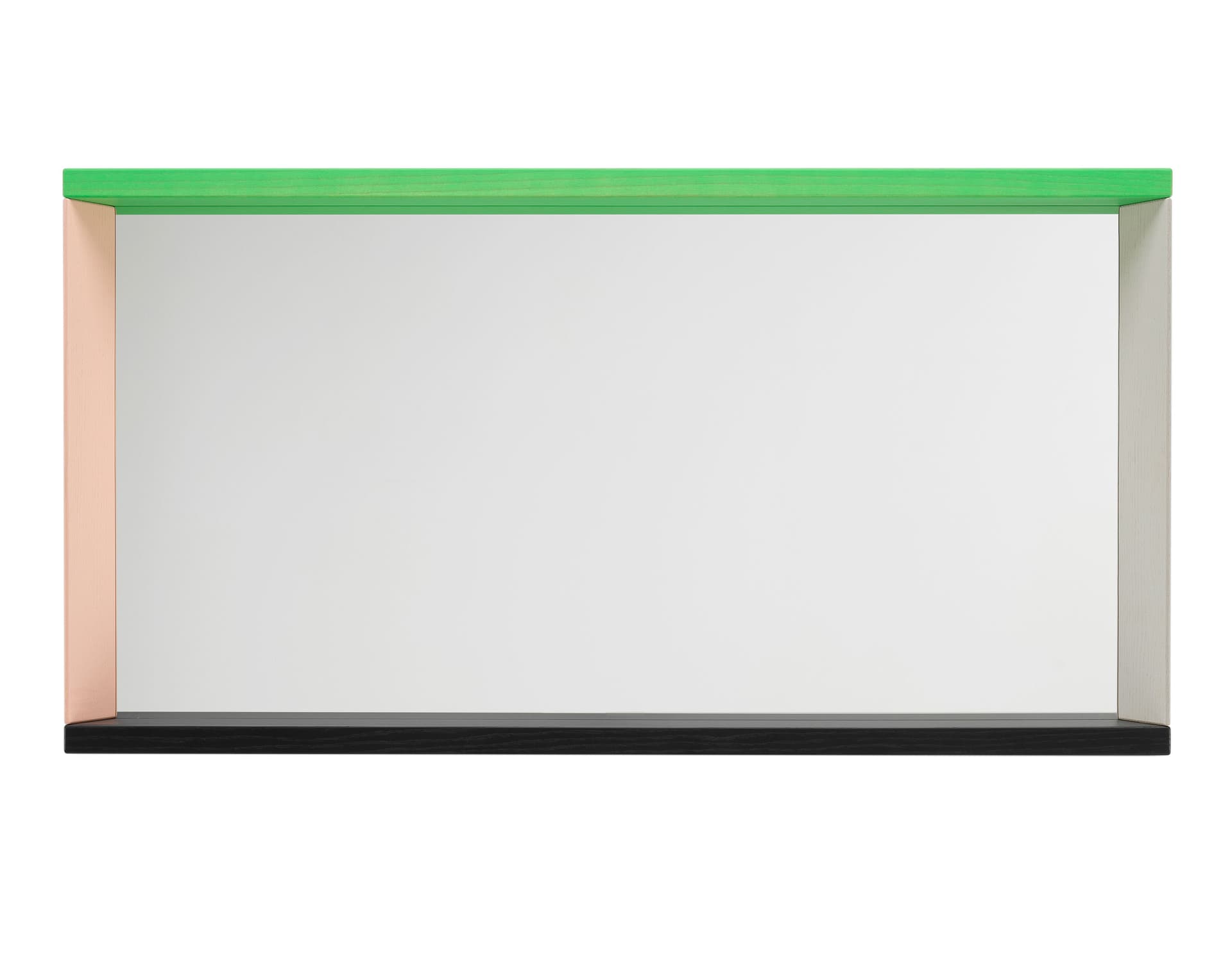 color frame mirror / medium mirror / green / pink