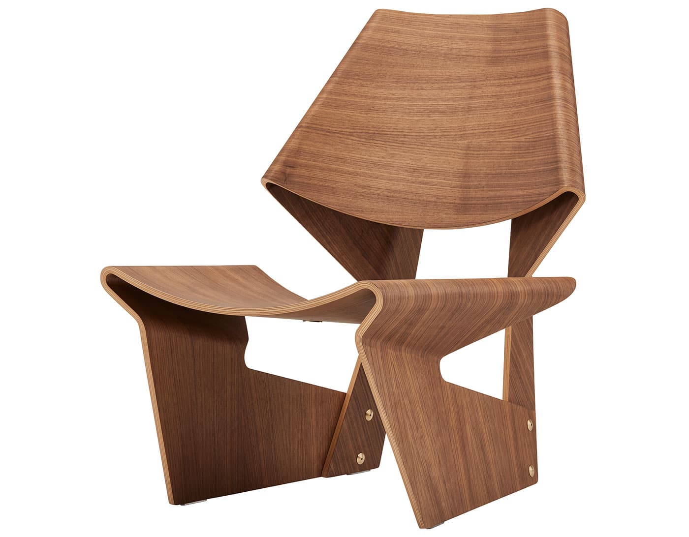 grete jalk gj bow chair / walnut