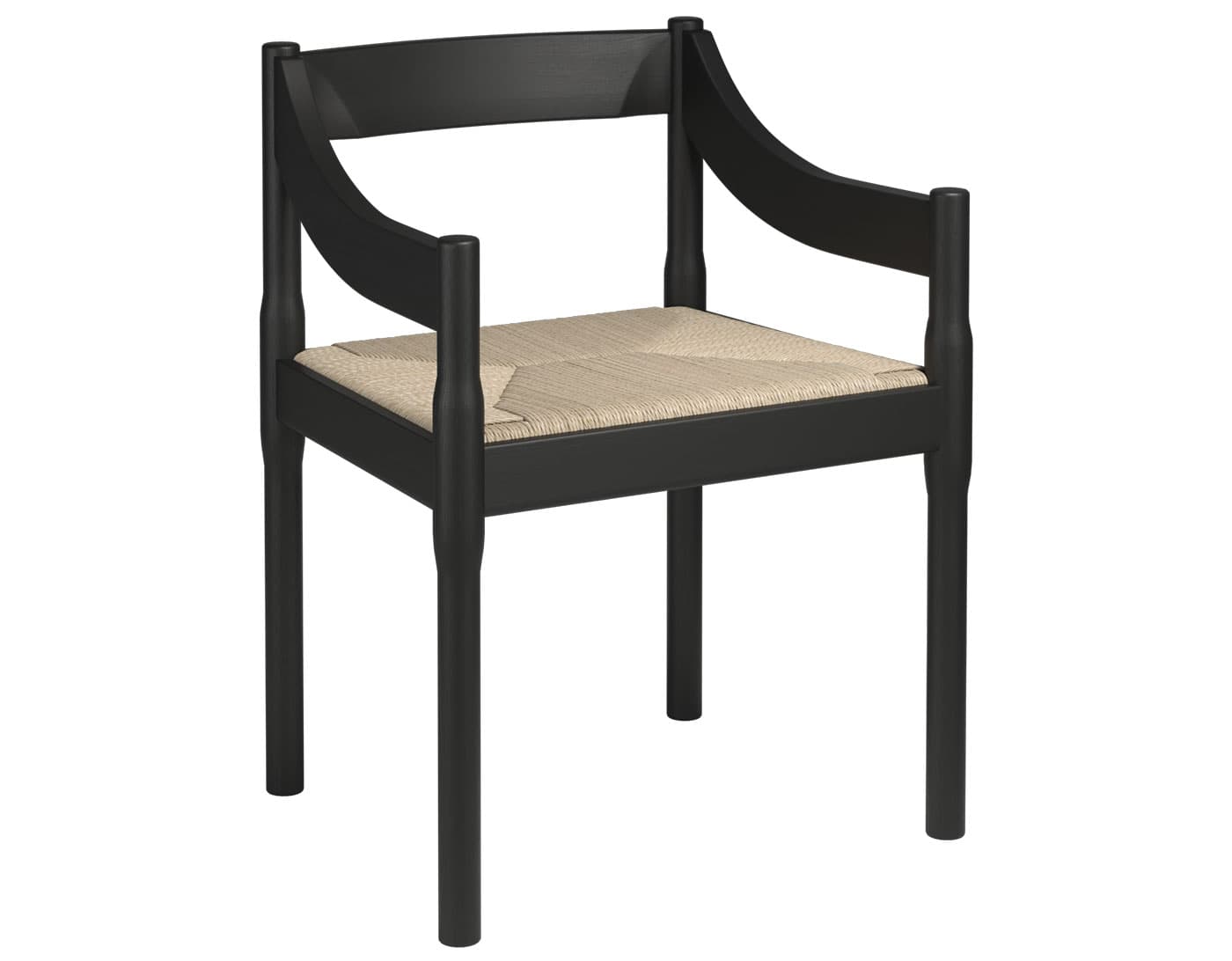 Carimate Armchair / ash - black colored