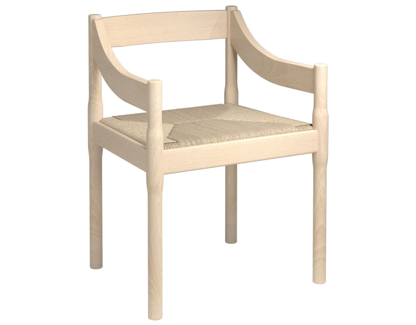 Carimate Armchair / beech - untreated / natural
