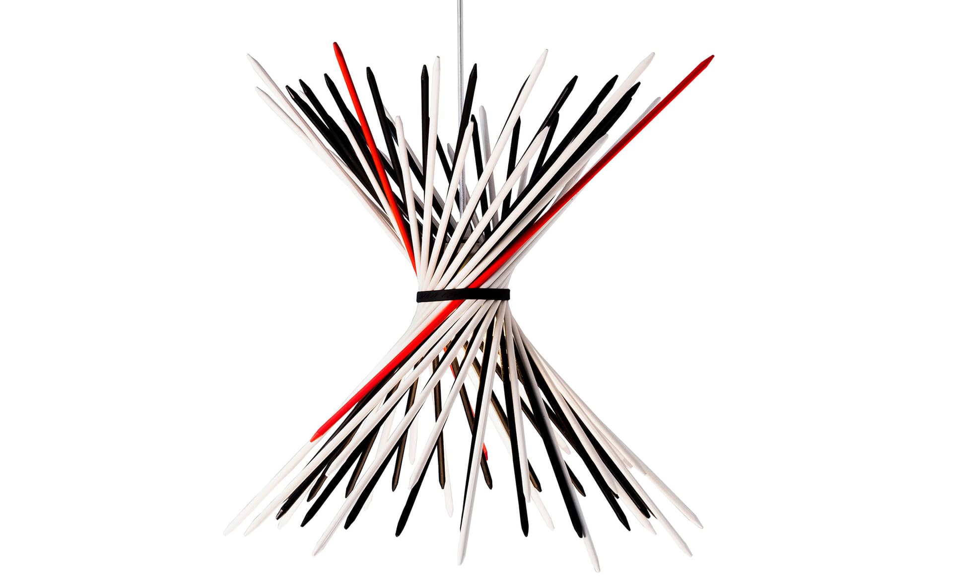 Pic-a-stic Pendant Lamp / black/white/red
