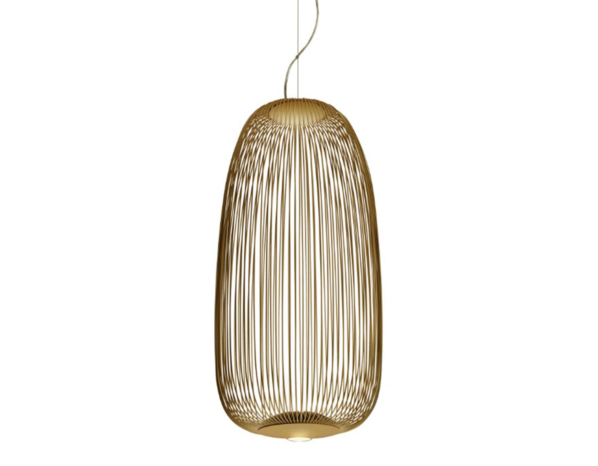 spokes led suspension lamp / spokes 1 / gold