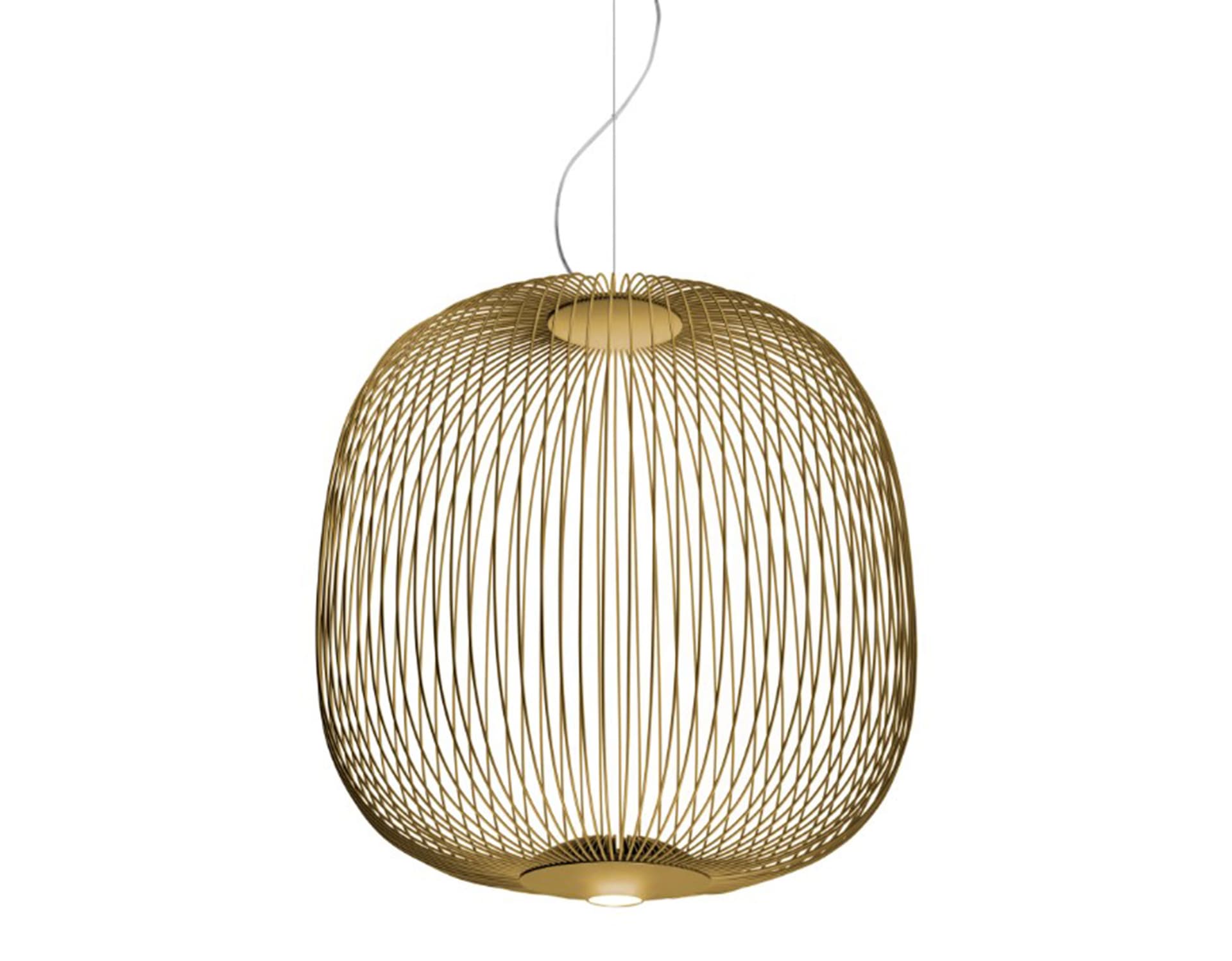 spokes led suspension lamp / spokes 2 / gold