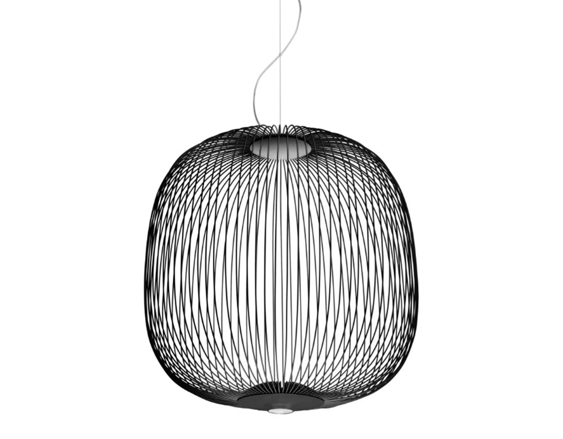 spokes led suspension lamp / spokes 2 midi / black