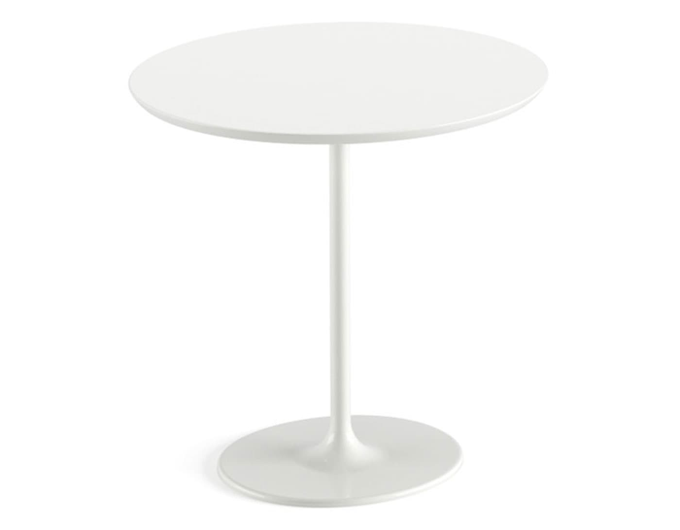 dizzie side table / white laminated top / gloss white base