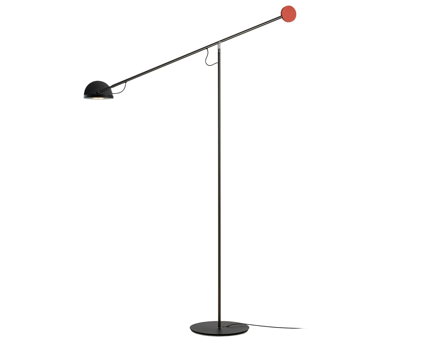 Copérnica P Floor Lamp / graphite structure - red - black diffuser