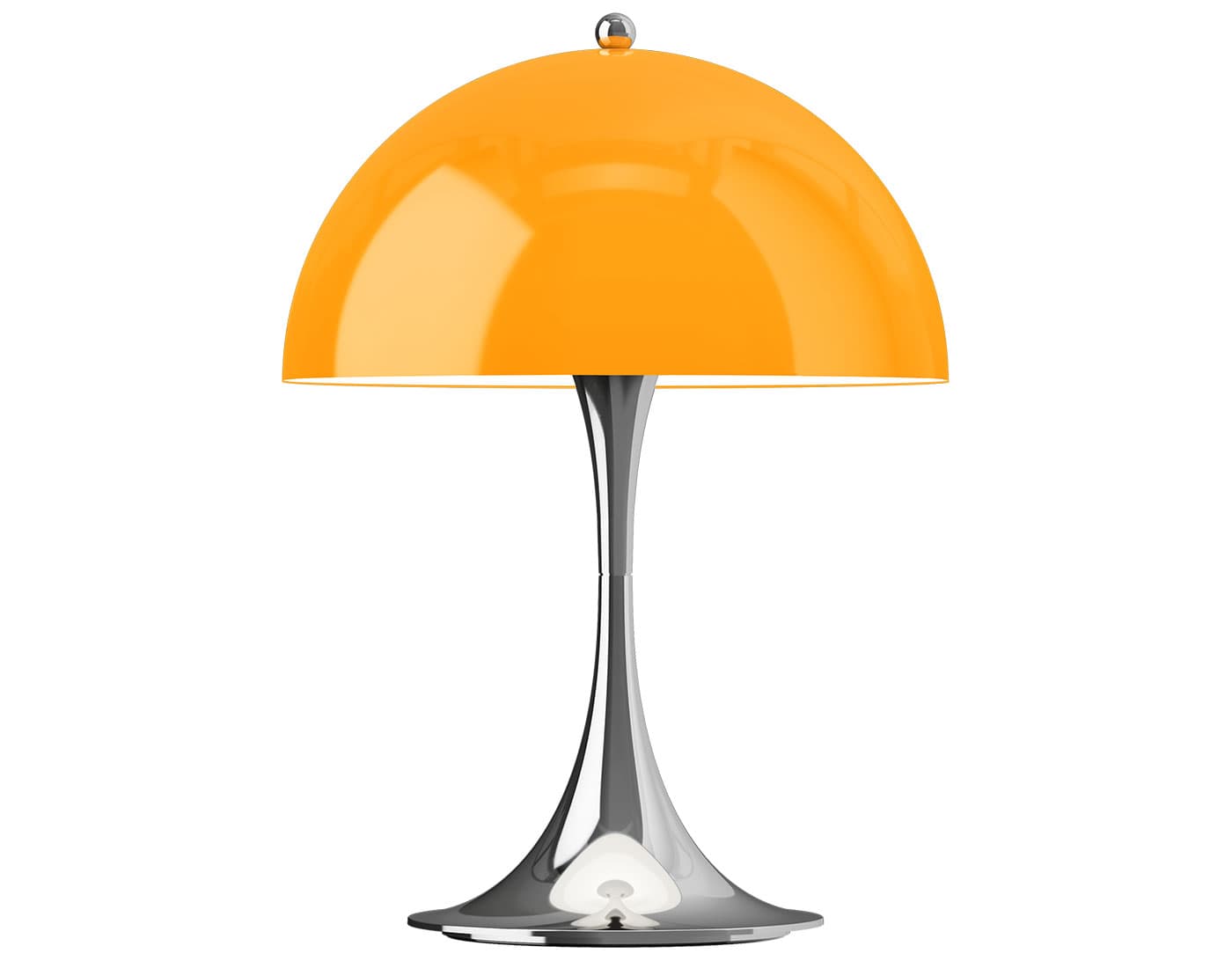 Panthella 250 Portable Table Lamp / opal orange / chrome