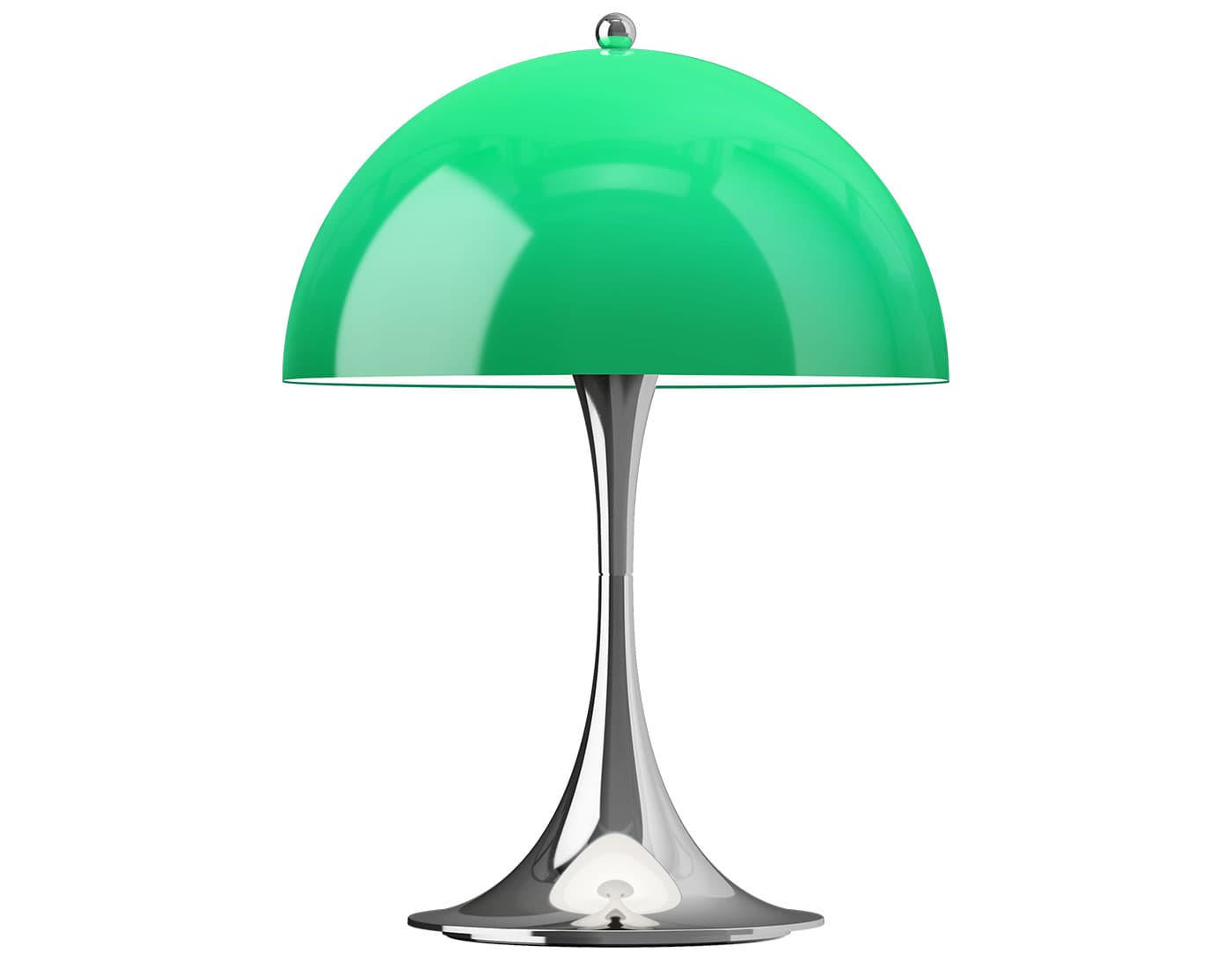 Panthella 250 Portable Table Lamp / opal green / chrome