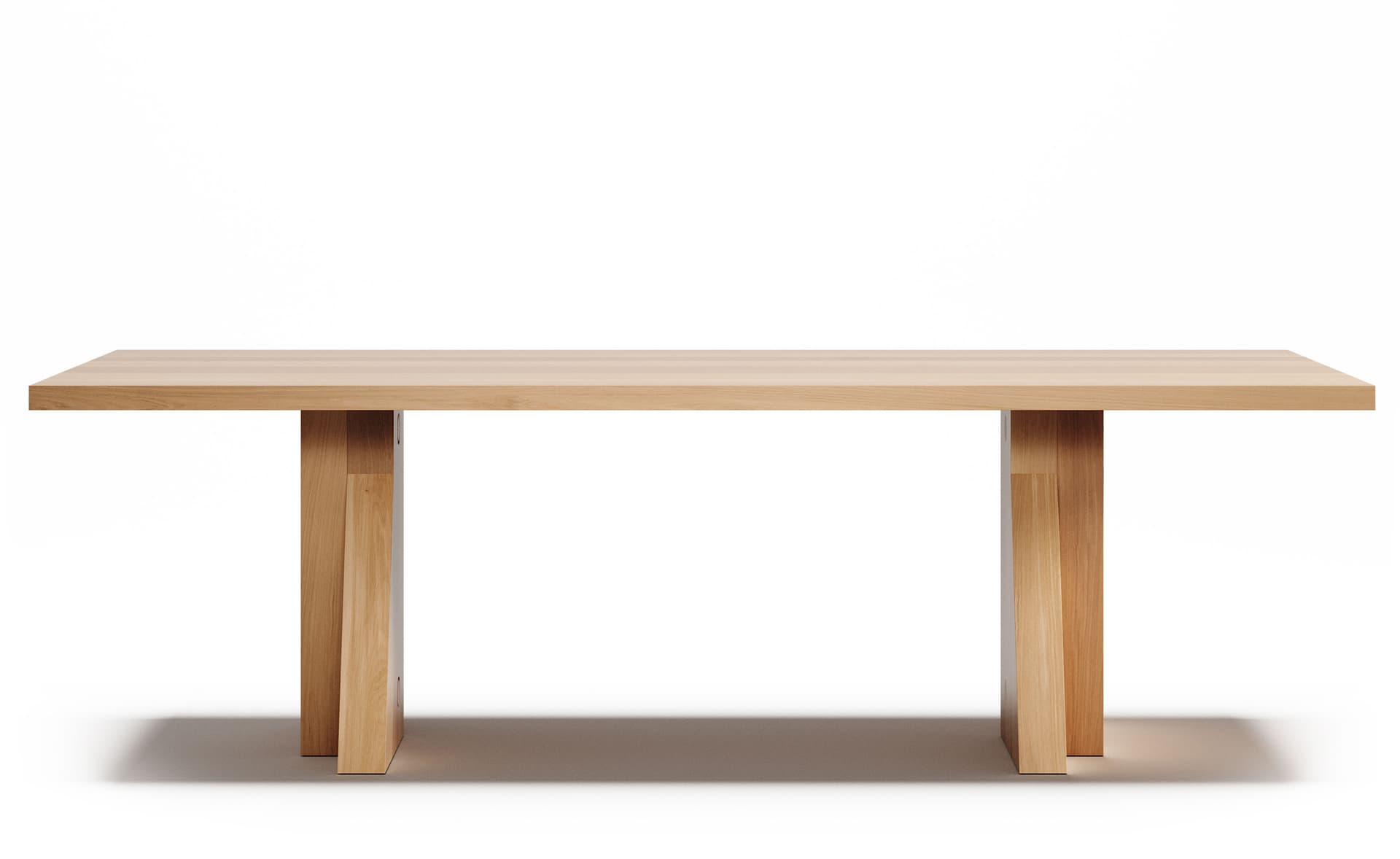 Elmyr Dining Table / 96" length - natural white oak