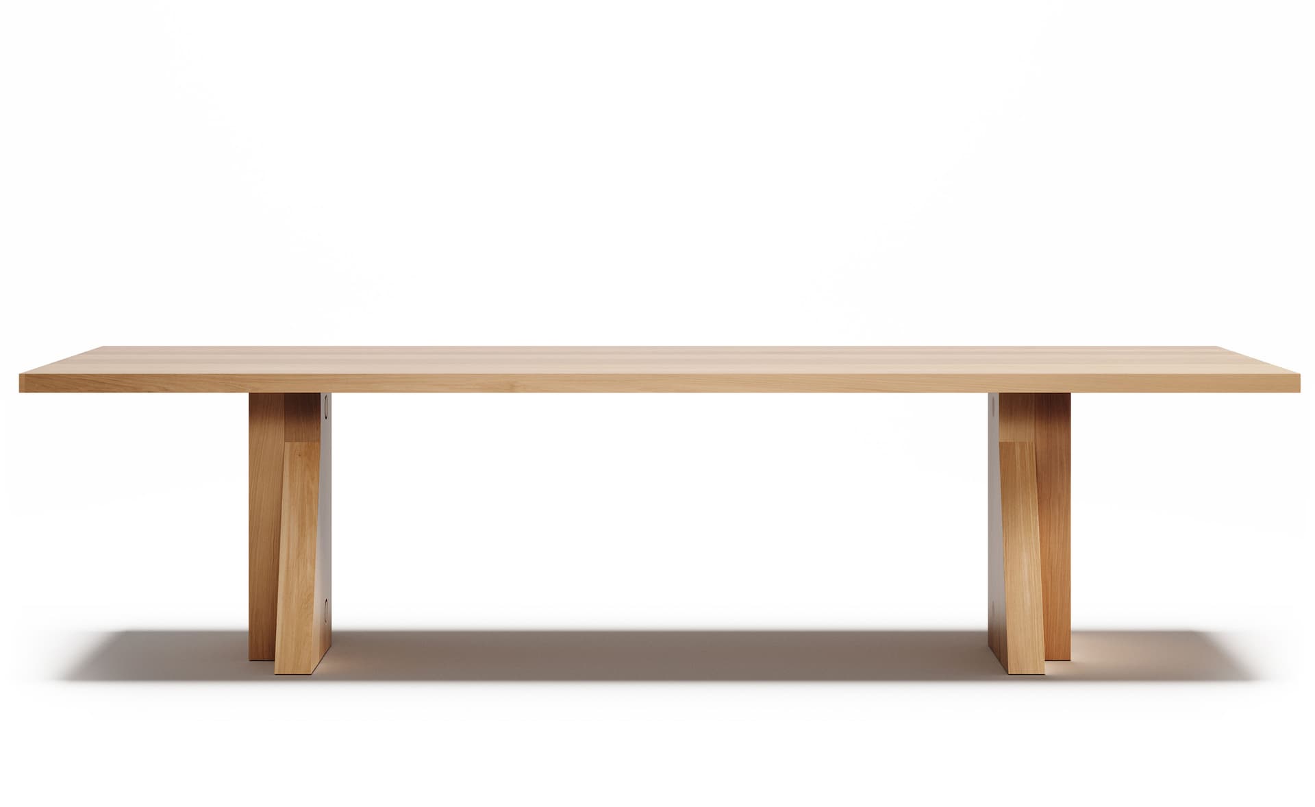 Elmyr Dining Table / 118" length - natural white oak