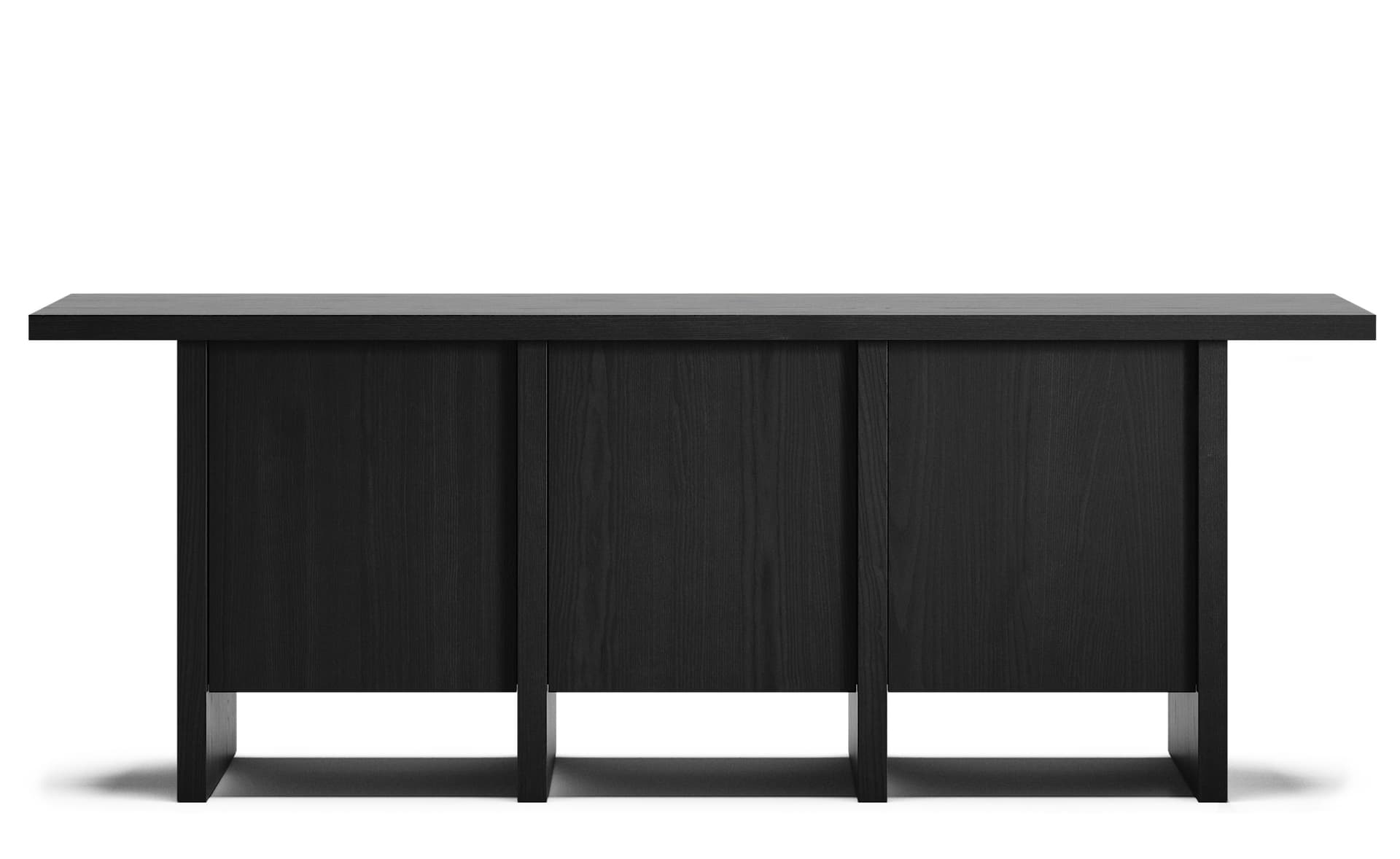 Edda Credenza / 3 door - blackened ash