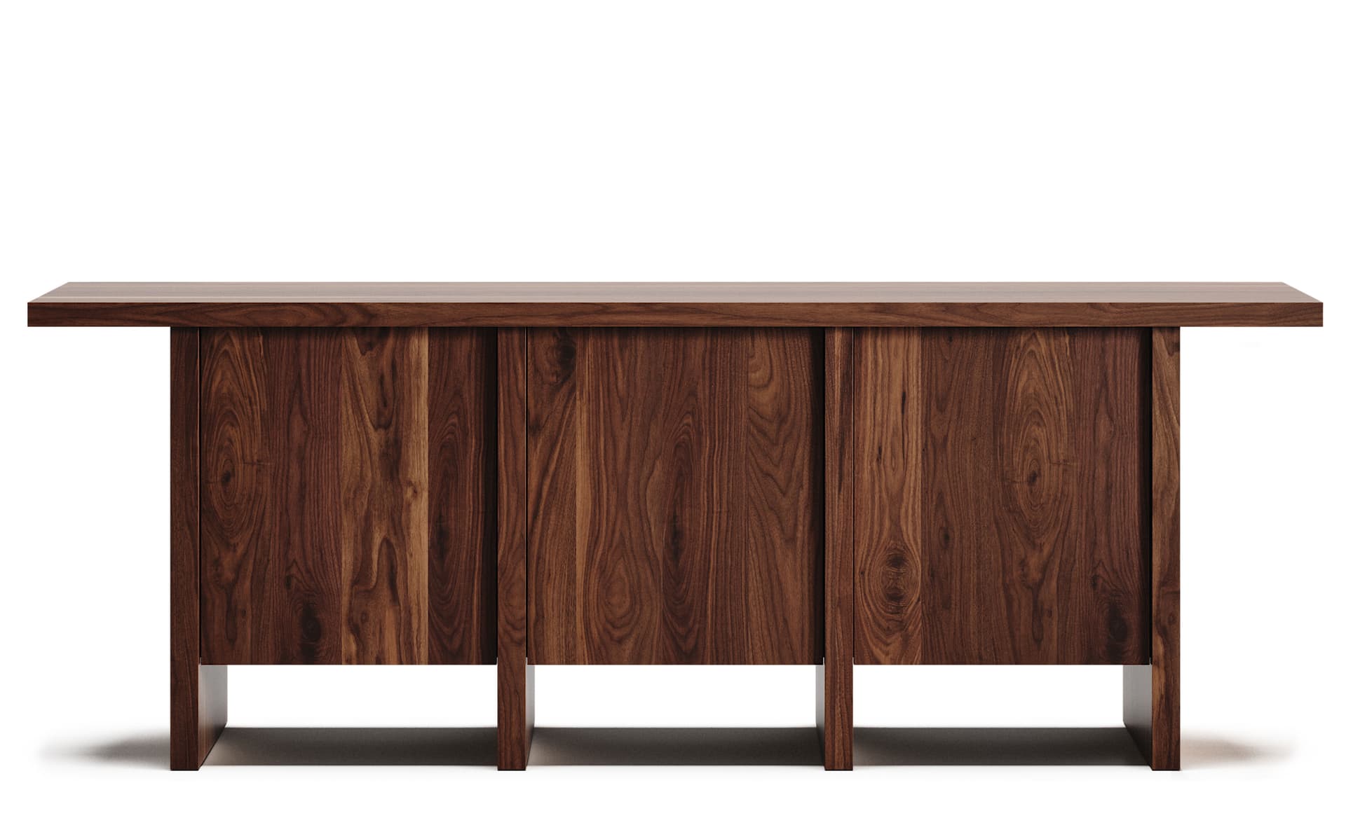 Edda Credenza / 3 door - natural walnut