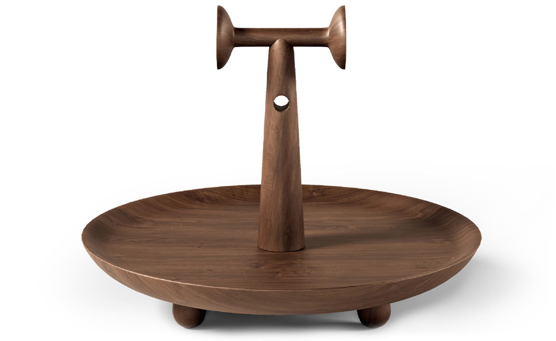 Réaction Poétique centerpiece 3 / america walnut