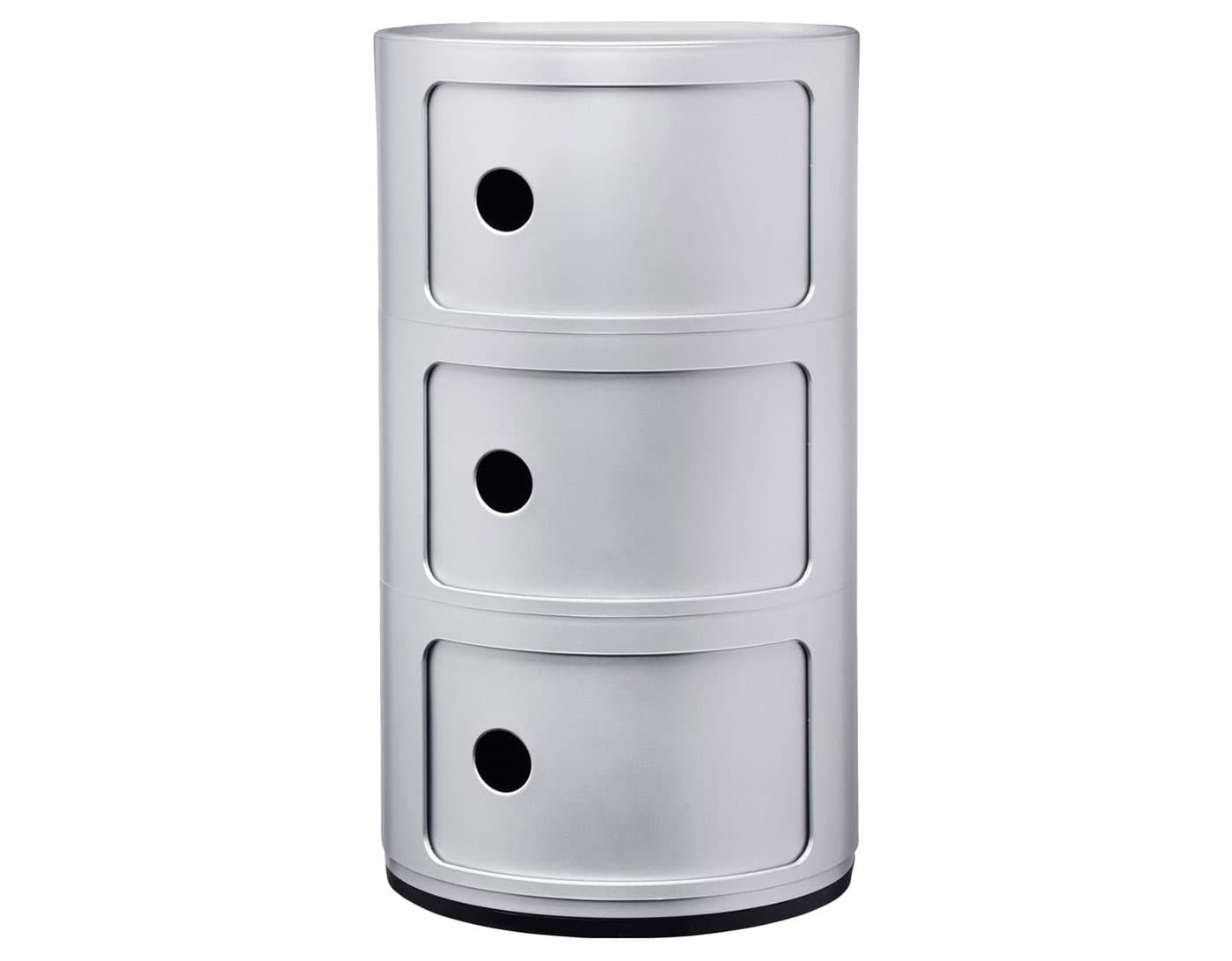 componibili recycled / three unit - matte silver