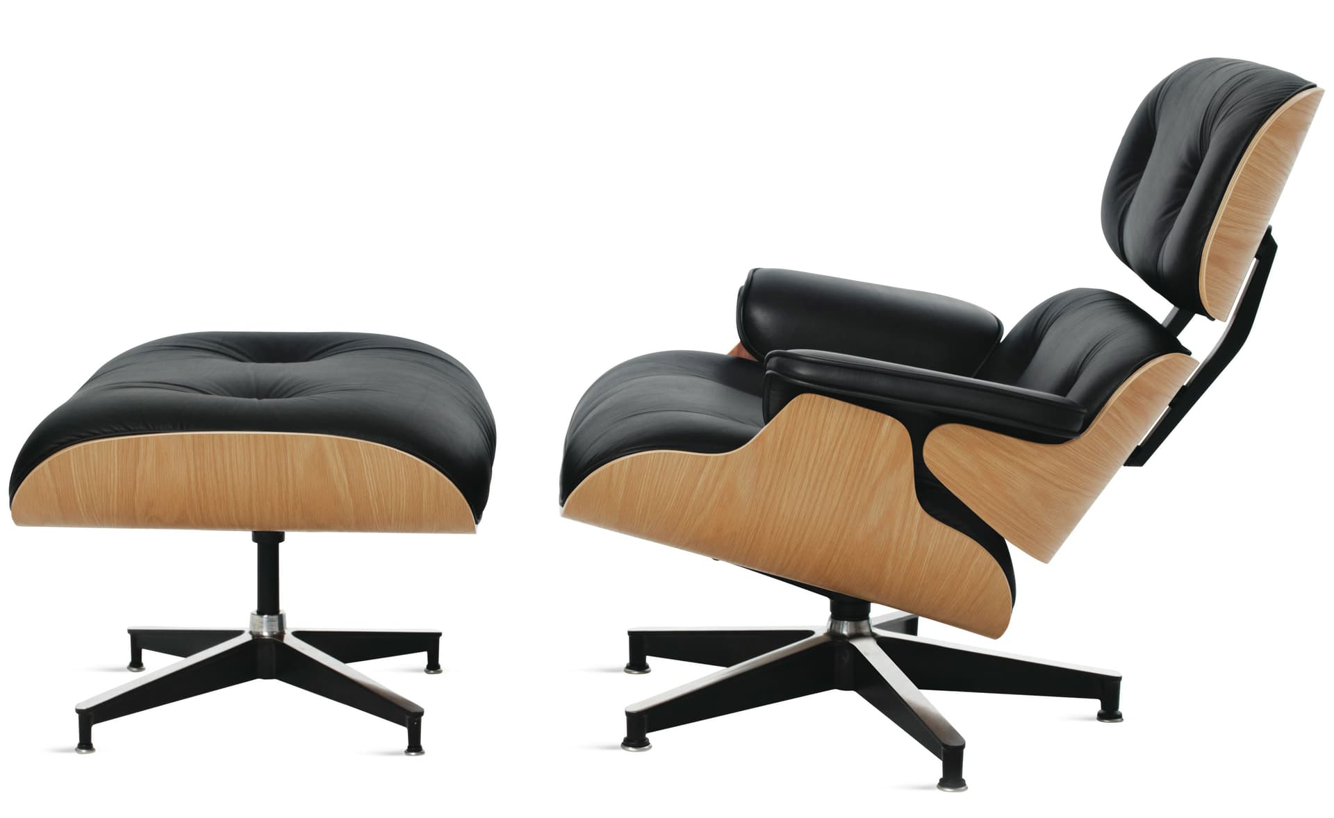 standard height / white oak / leather black 2109