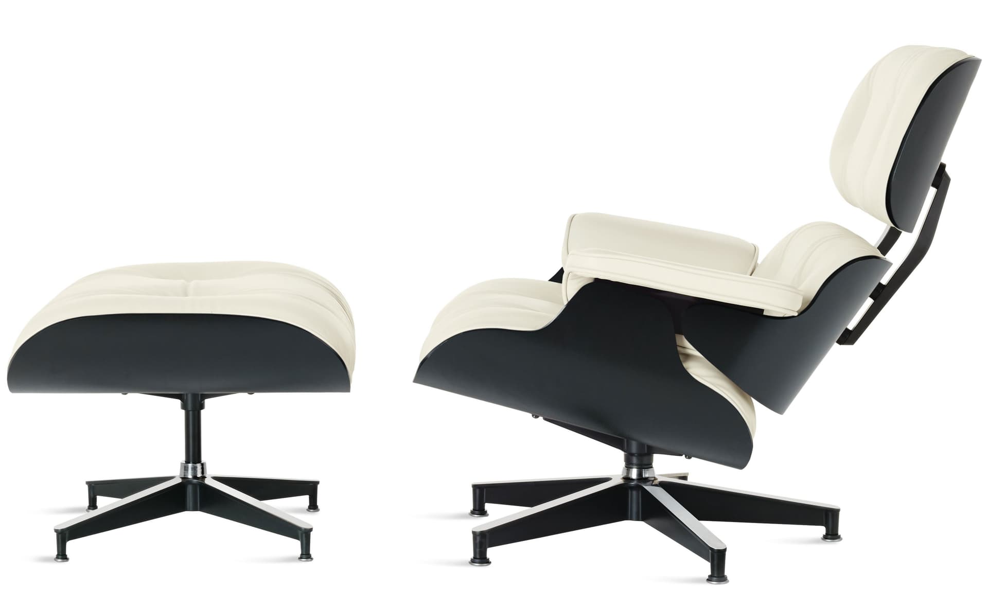 standard height / ebony / leather ivory 2101