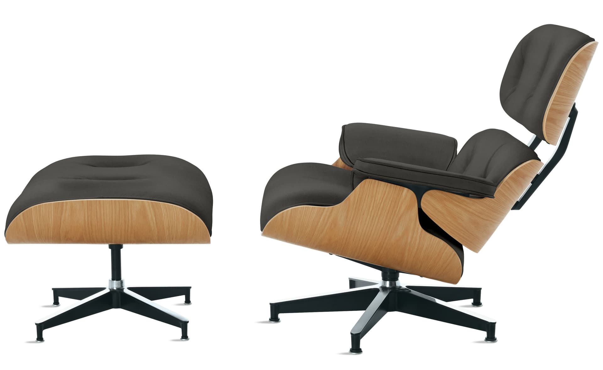standard height / white oak / leather graphite 2111
