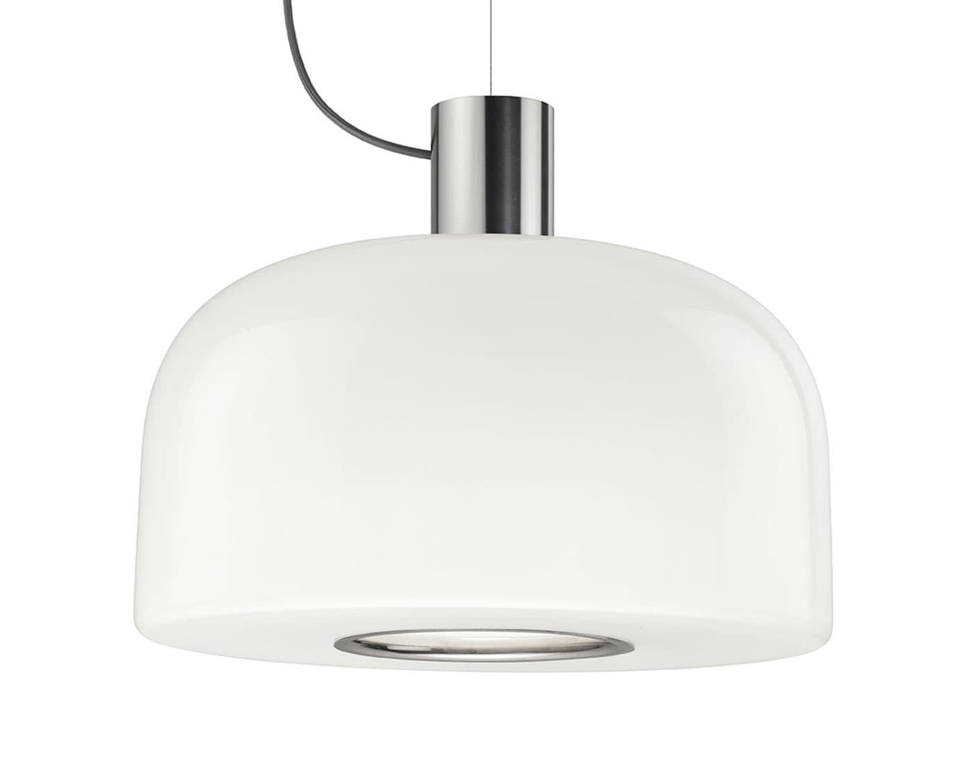 Bellhop Glass Pendant / bright aluminum