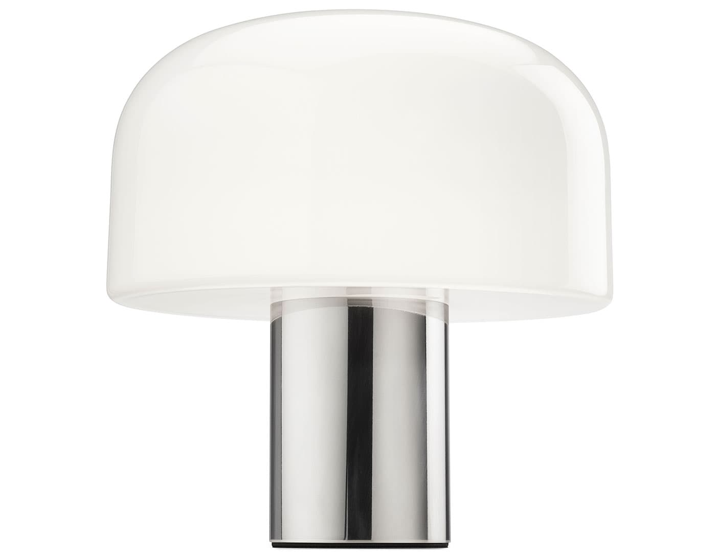 Bellhop Glass Table Lamp / bright aluminum
