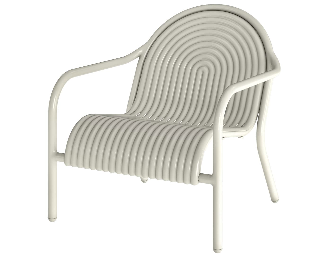 Groove Outdoor Lounge / no added cushion / putty