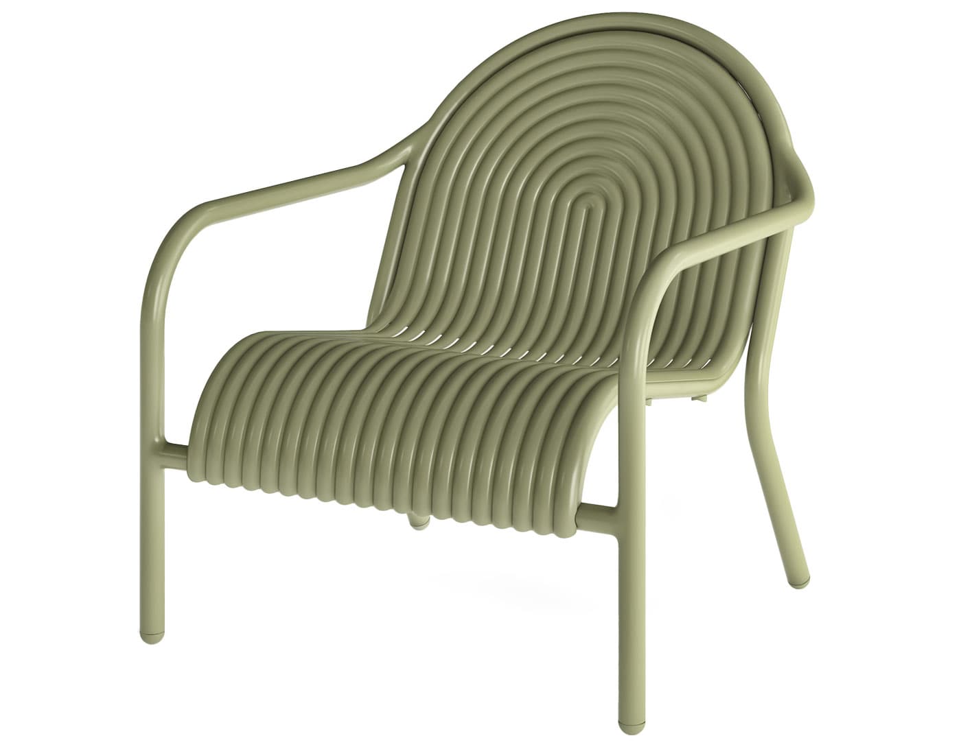 Groove Outdoor Lounge / no added cushion / moss