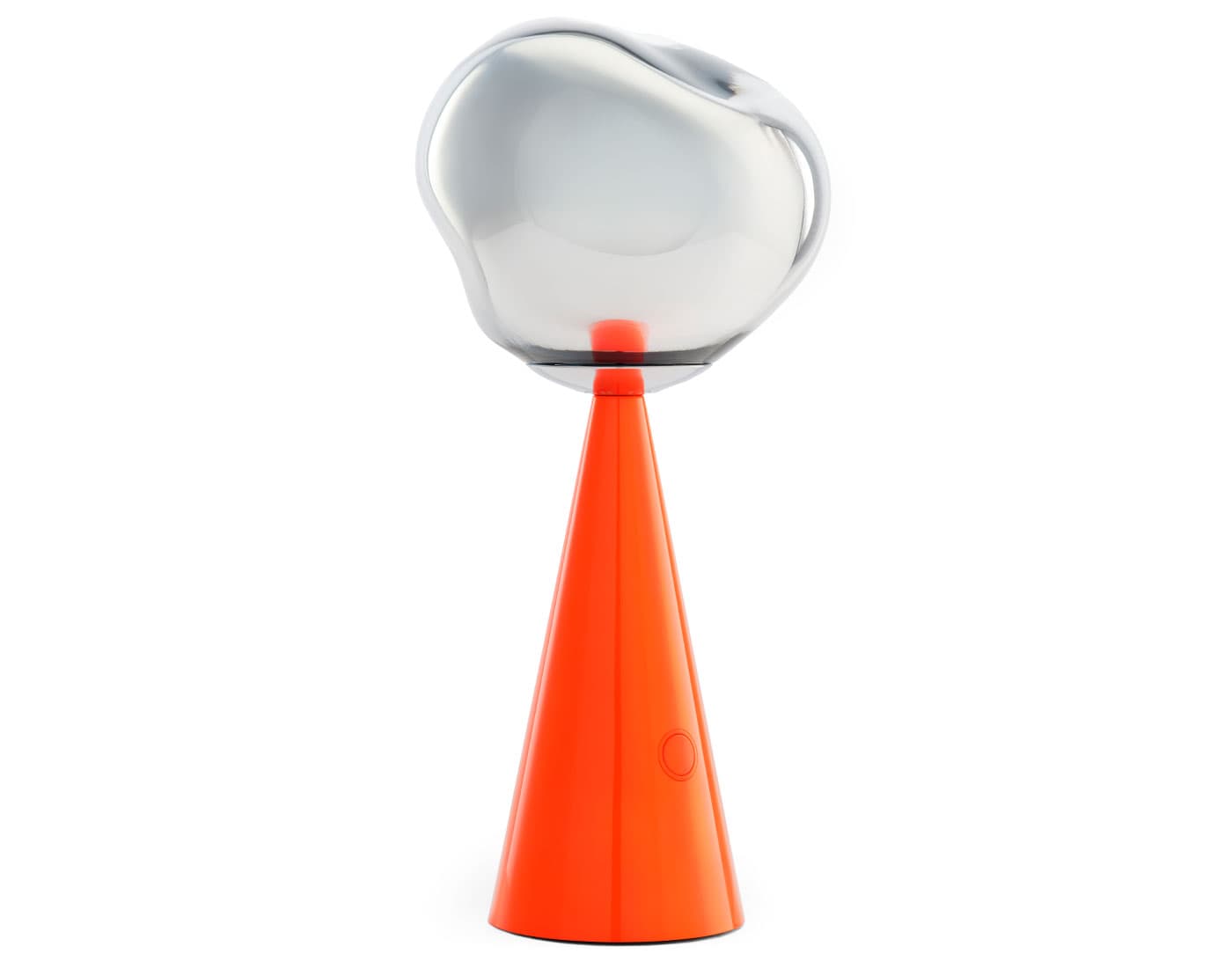 Melt Portable Table Lamp / silver / fluoro