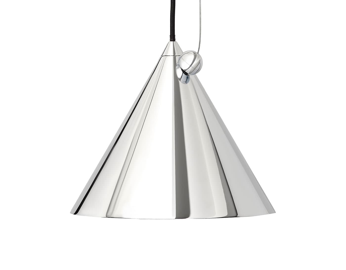 Pose Pendant / small, 9.8" - silver