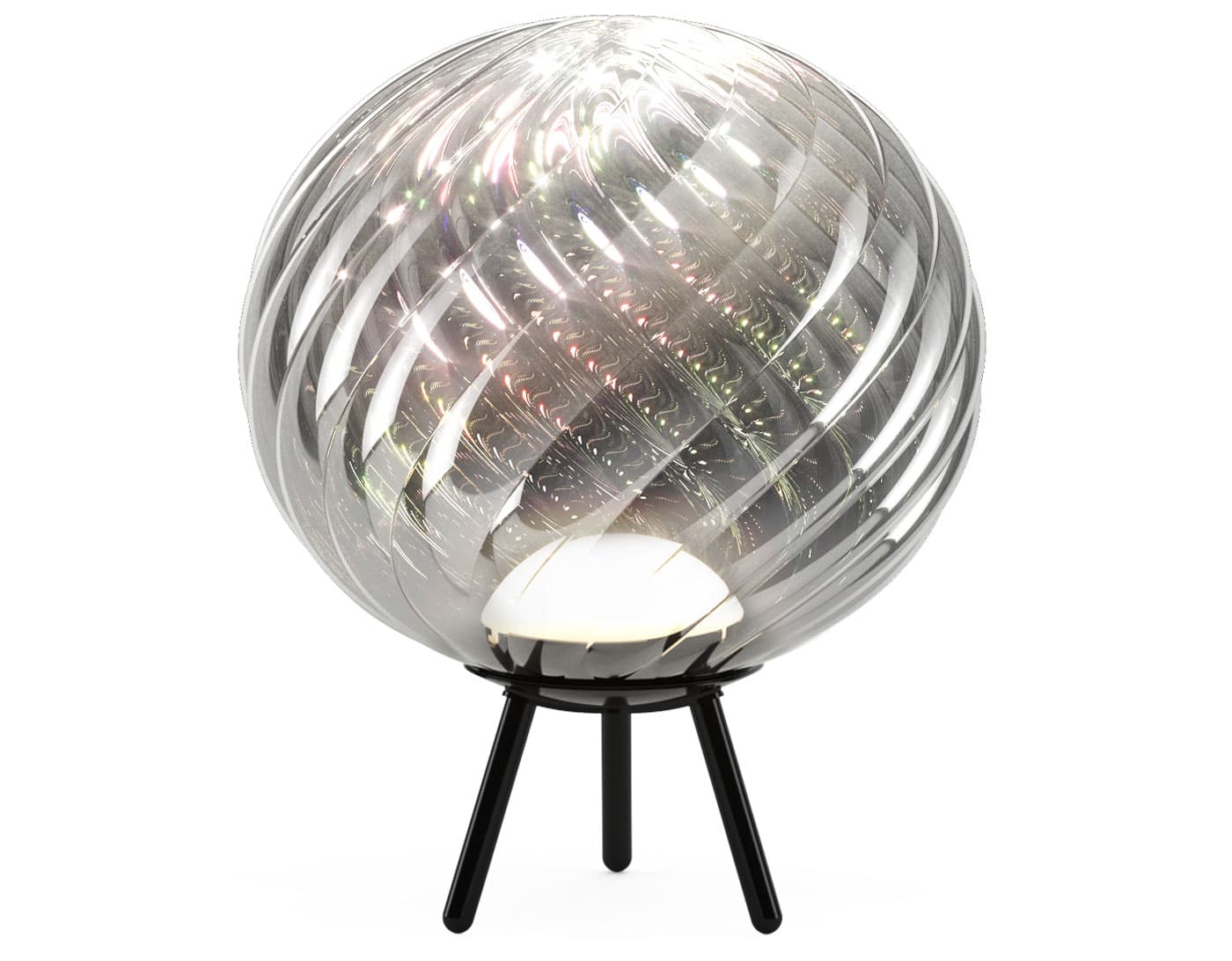 Whirl Portable / silver dichroic