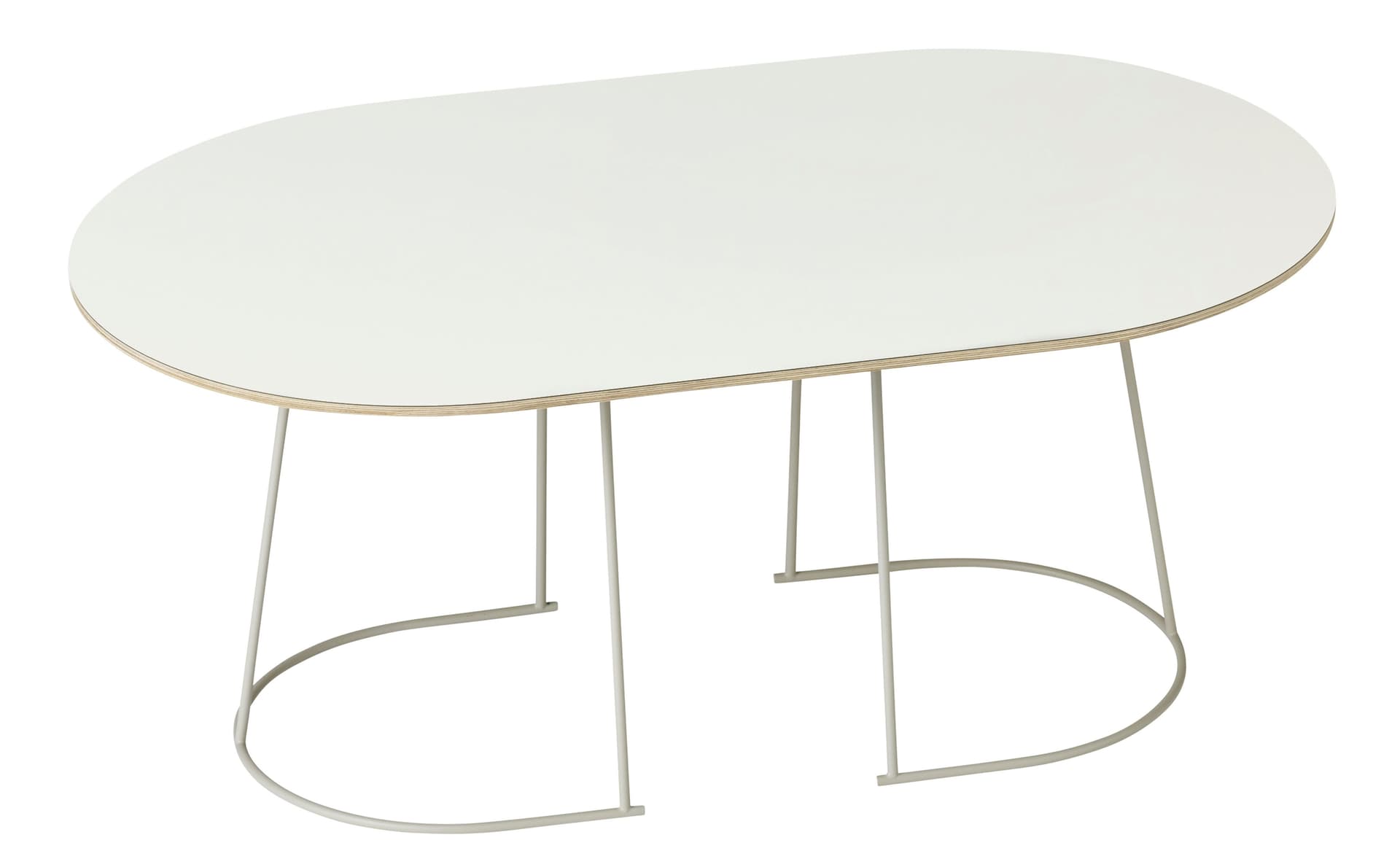 Airy Coffee Table / medium - 34.6" x 20.3" / off-white nanolaminate top / off-white base
